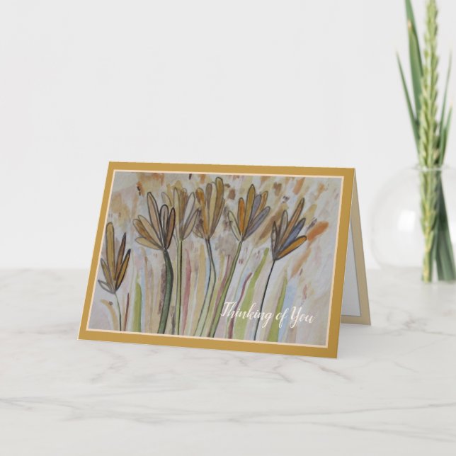 Carte Penser à vous - Fleurs sauvages (Devant)