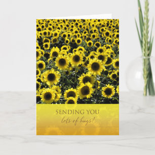 Carte Penser à vous Sunflowers Card