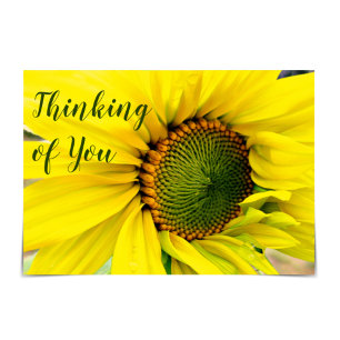 Carte "Penser à vous" Sunny Thoughts Sunflower Card