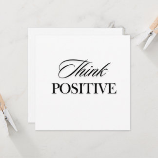 Carte Penser positif