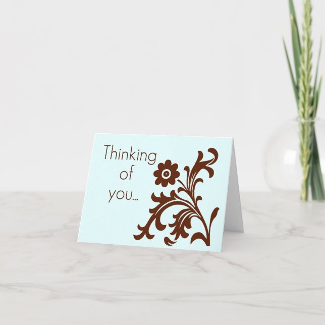 Carte Pensez à vous (Devant)