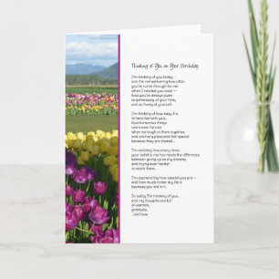 Carte Pensez à vous à votre anniversaire