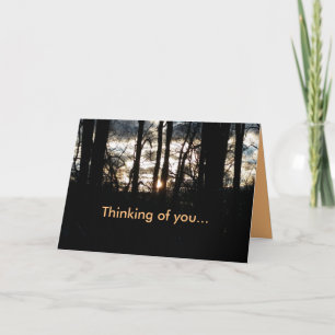 Carte Pensez à vous Sunset hiver