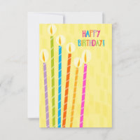 Pensez aux bougies d'anniversaire