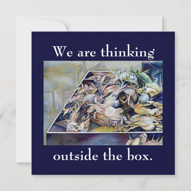 Carte Pensez dehors, Singapour (Devant)