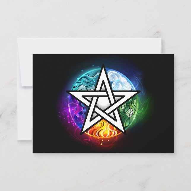 Carte pentagramme du Wiccan (Devant)
