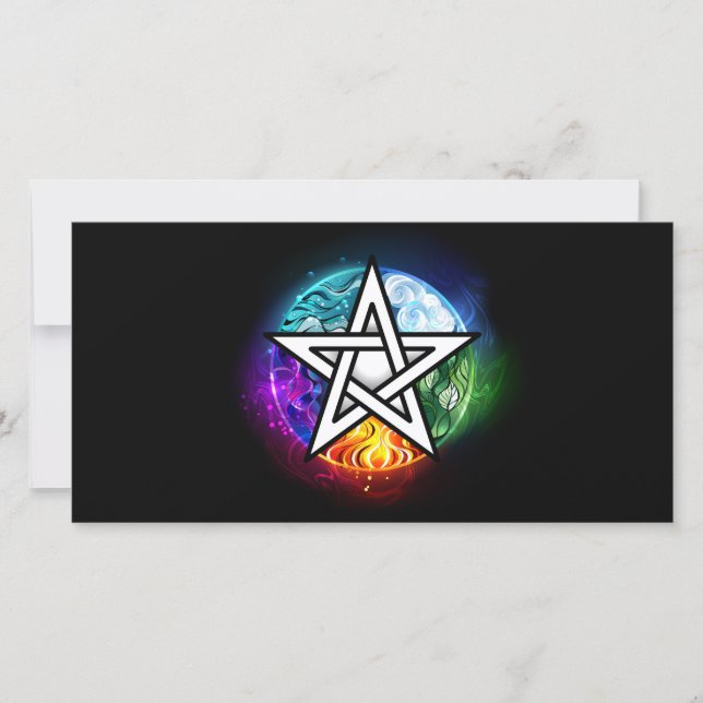 Carte pentagramme du Wiccan (Devant)