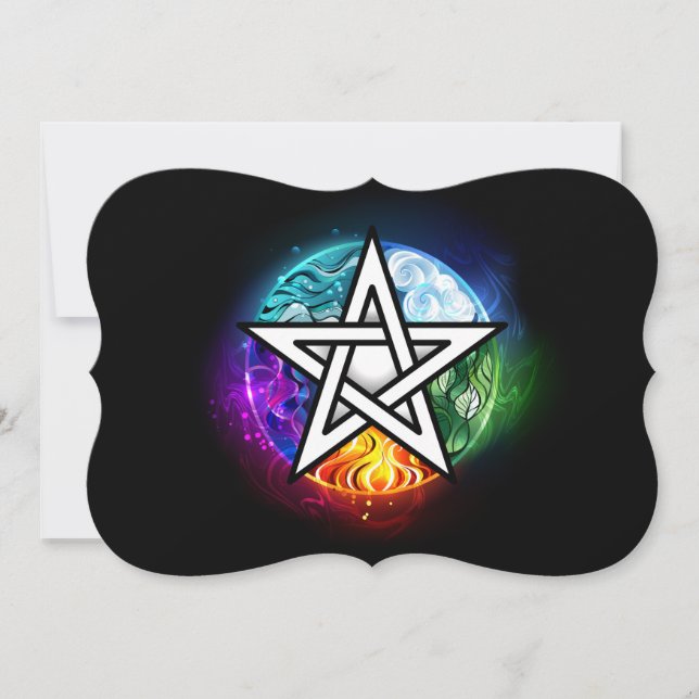 Carte pentagramme du Wiccan (Devant)