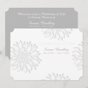 Carte Peonies Digital Paper Cut Out 3 Memorial Service C