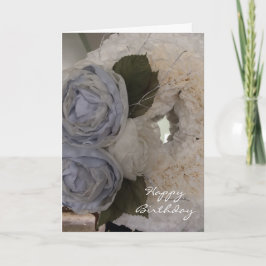 Carte Peonies et Wreath Anniversaire