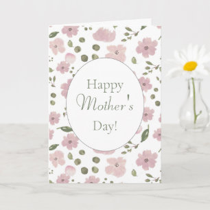 Carte Peonies roses modernes Bonne fête des mères ! Cart