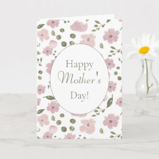 Carte Peonies roses modernes Bonne fête des mères ! Cart