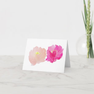 Carte Peony Greeting Card