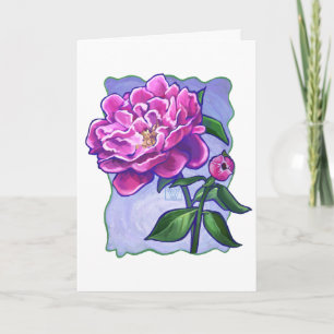 Carte Peony on Blue, Joyeuse fête des mères