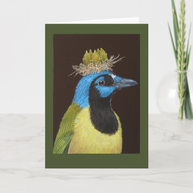Carte Pepe' the green jay card (Devant)