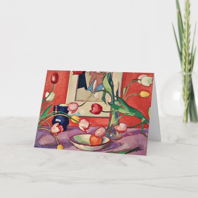 Carte Peploe - Tulipes, Le Jeu Bleu, (Devant)