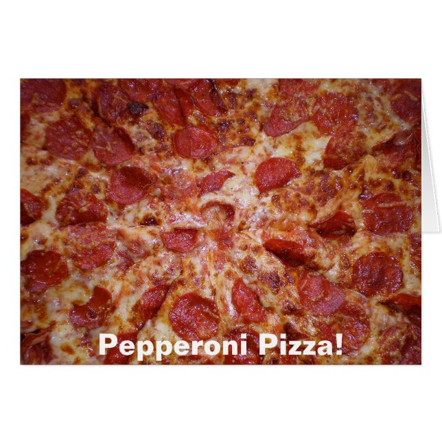 Carte Pepperoni Pizza (Devant horizontal)