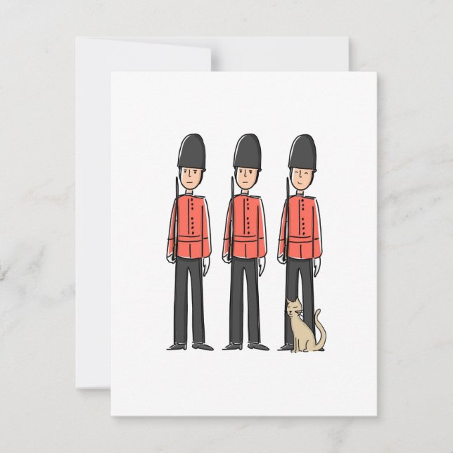 Carte Percy le beefeater amical (Devant)