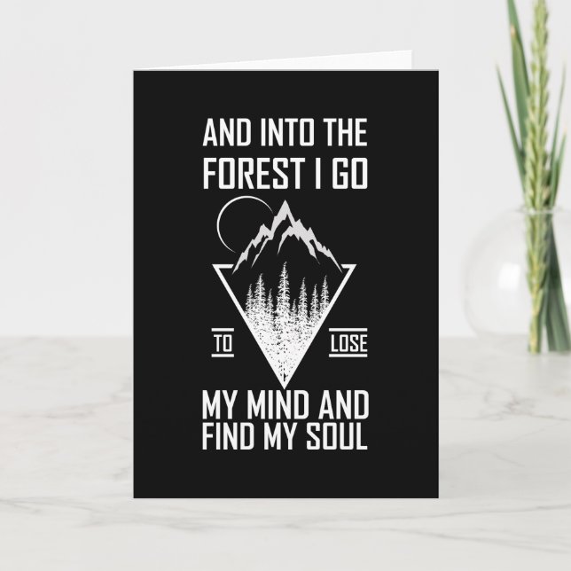 Carte PERDRE LA TÊTE ET DANS LA FORÊT JE VAIS Drôle (Devant)