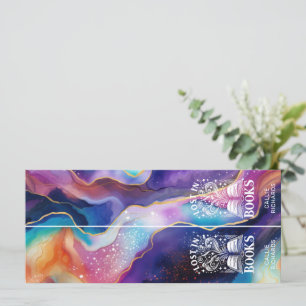Carte Perdu Dans Les Livres Galaxy Tourne 2 en 1 Signet