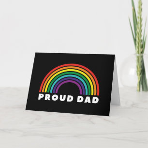 Carte Père de Proud Rainbow