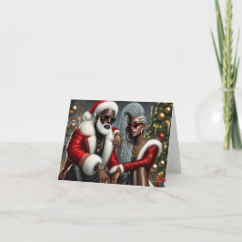 Carte Père Noël Chic Urbain 