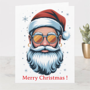 Carte Père Noël Cool Yule