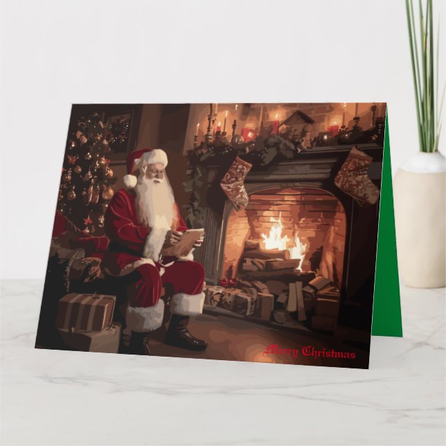 Carte Père Noël Cosy Nook (Devant)