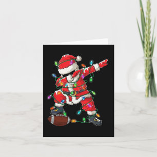 Carte Père Noël Dabing Avec Le Joueur De Football De Noë