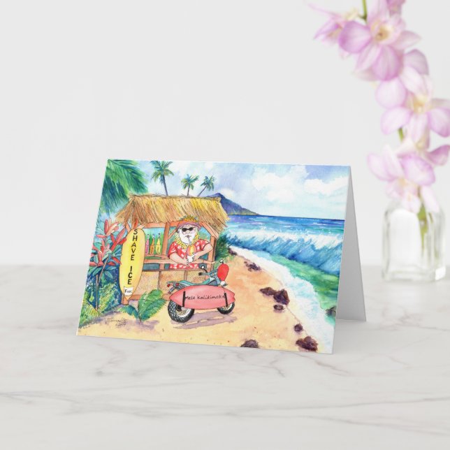 Carte Père Noël de la glace de rasage de Noël (Orchidée)