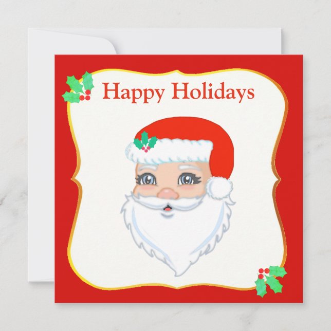 Carte Père Noël de Noël (Devant)