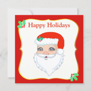 Carte Père Noël de Noël
