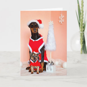 CARTE PÈRE NOËL DOGGY XMAS PERSONNALISABLE
