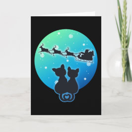 Carte Père Noël Dormir Avec Des Amoureux de les chats Dr