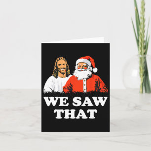Carte Père Noël Et Jésus Nous Avons Vu Que Joyeux Noël D
