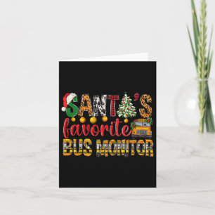 Carte Père Noël Favori Bus Monitor Noël Enfants Garçons 