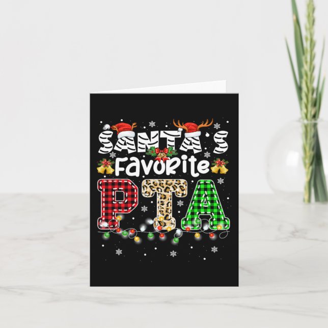 Carte Père Noël Favori PTA Thérapiste de Noël (Devant)