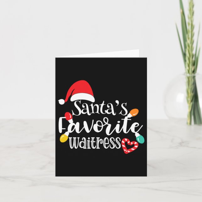 Carte Père Noël Favori Witress Christmas Lights Père Noë (Devant)