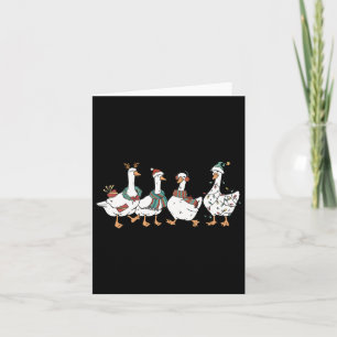 Carte Père Noël Goose Sur Loose Joyeux Goosemas Noël