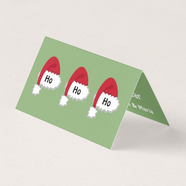 Carte père Noël Ho Ho Ho #HolidayZ (Front)