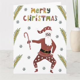 Carte Père Noël Joyeux Noël Card