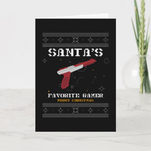 Carte père Noël Joyeux Noël Joyeux Joueur Favori