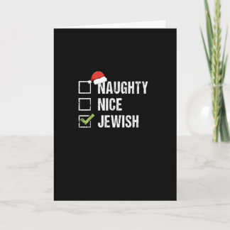 Carte Père Noël juif méchant gentil Noël