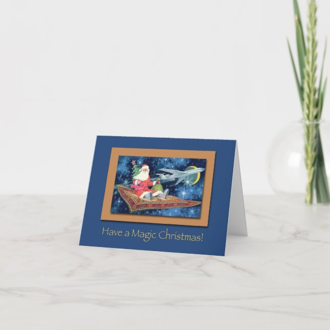 Carte Père Noël magique de Noël (Devant)