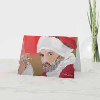 Carte Père Noël malpropre