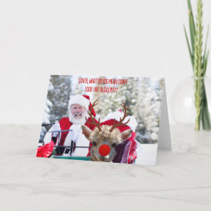 Carte Père Noël Moment de rudolph mouvant - déguisement