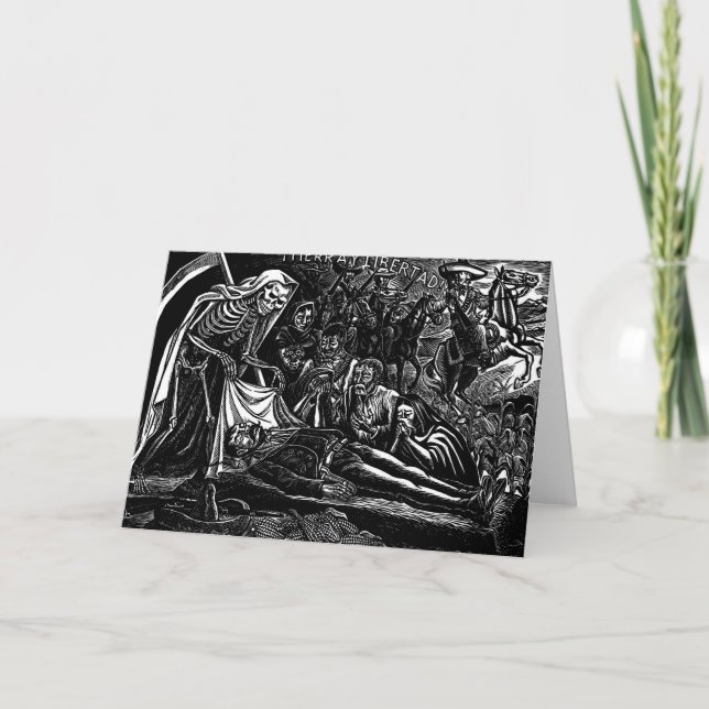 Carte Père Noël Muerte et le soldat C. Mexique 1951 (Devant)