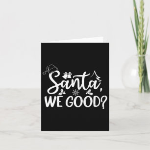 Carte Père Noël Nous Bon Drôle Naughty Ou Jolie Liste No