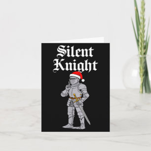 Carte Père Noël silencieux Costume Médiéval de Noël pour
