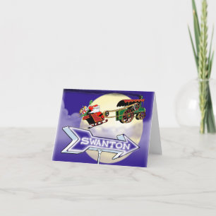 Carte père Noël Steam Tractor Swanton